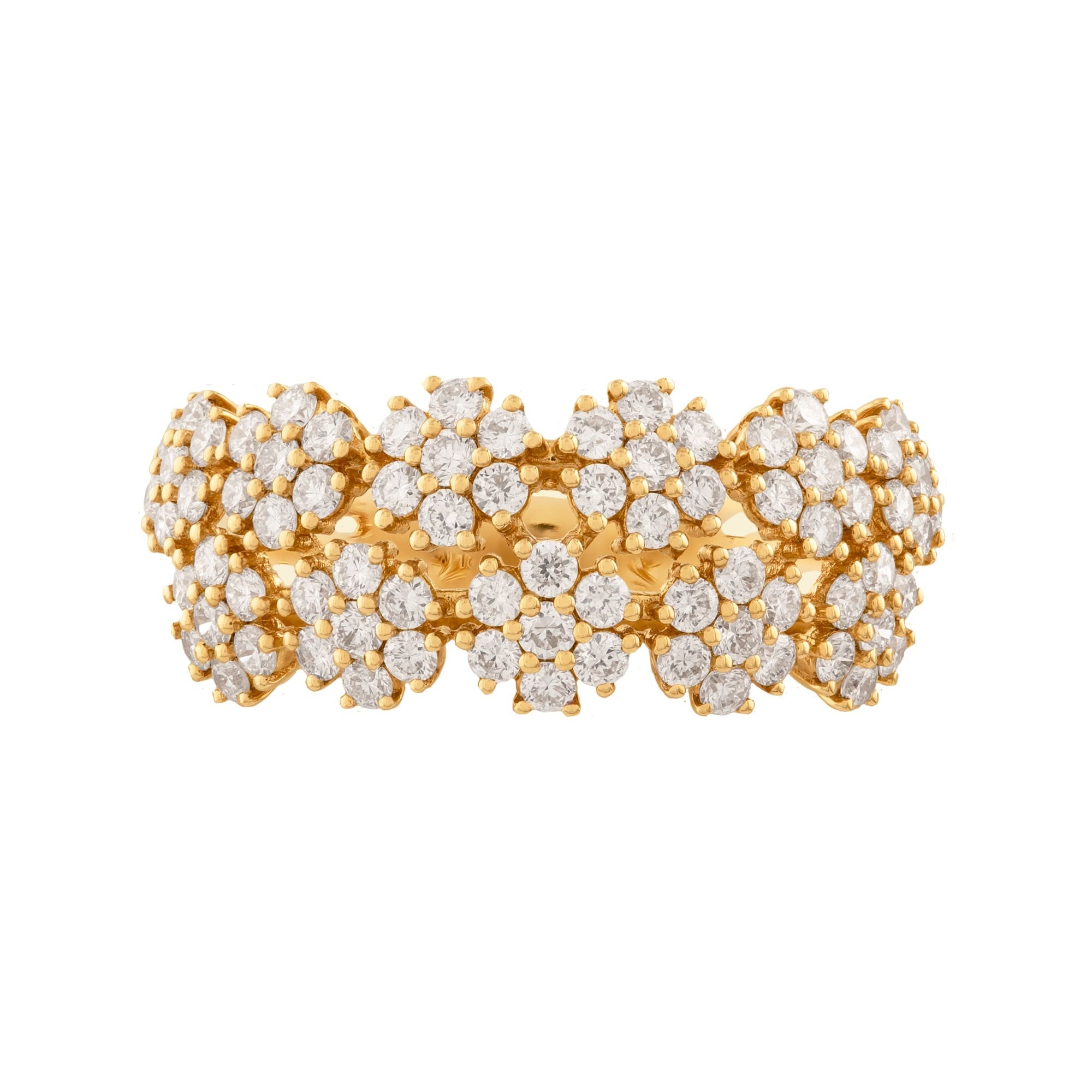 ANILLO FLORES CON DIAMANTES