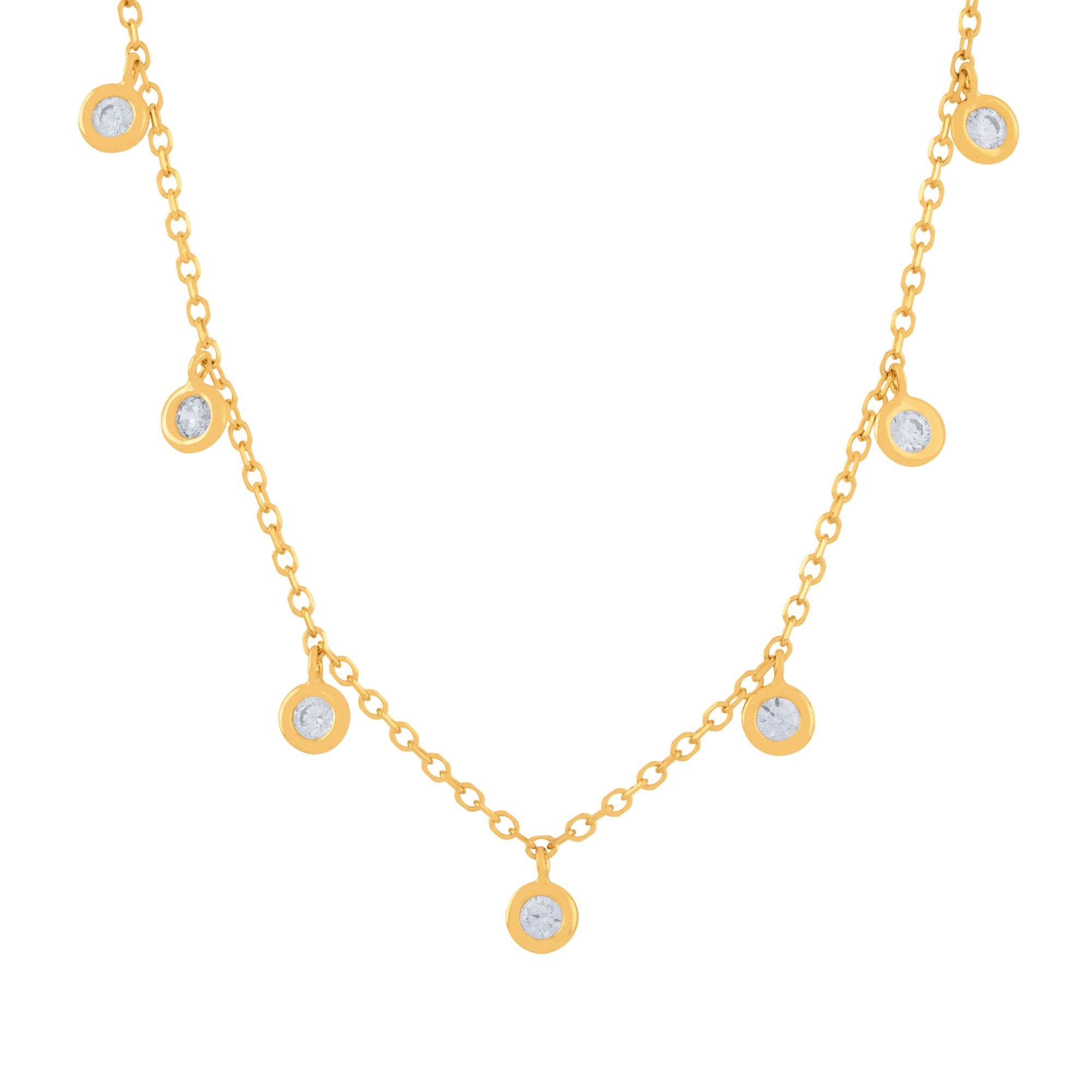 GARGANTILLA CON ZIRCONES COLGANTES