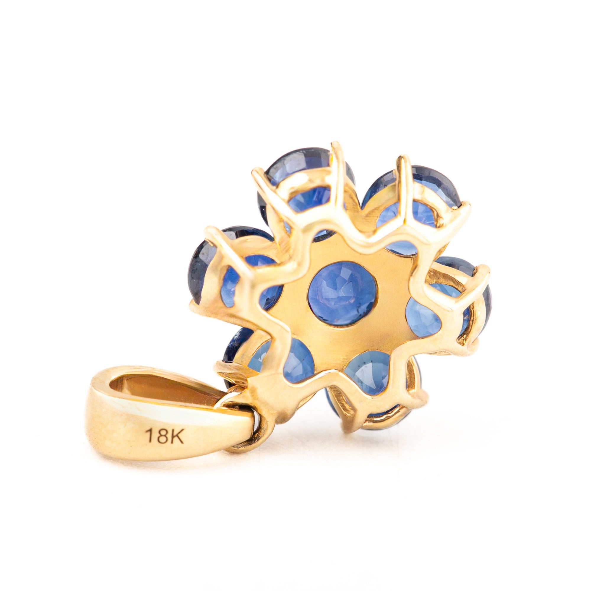 DIJE FLOR CON ZAFIROS