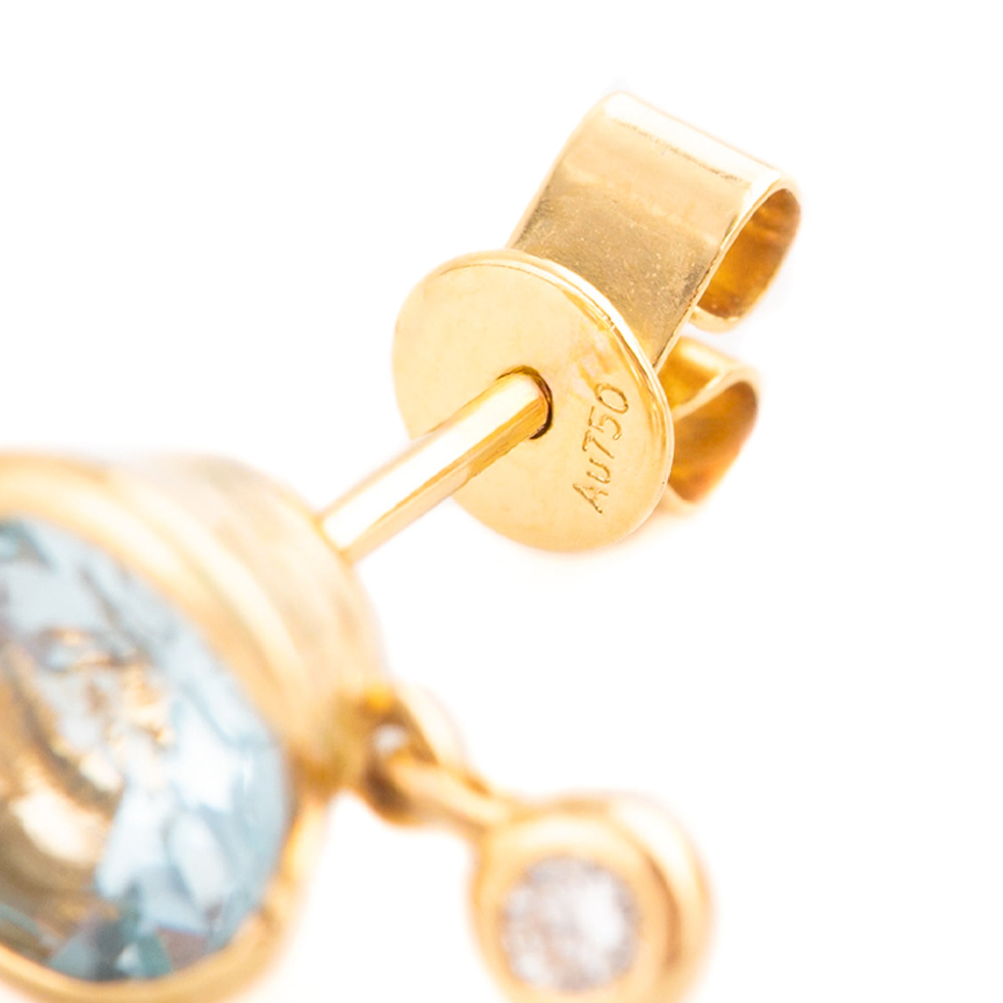 ARETES TOPACIOS CON DIAMANTES