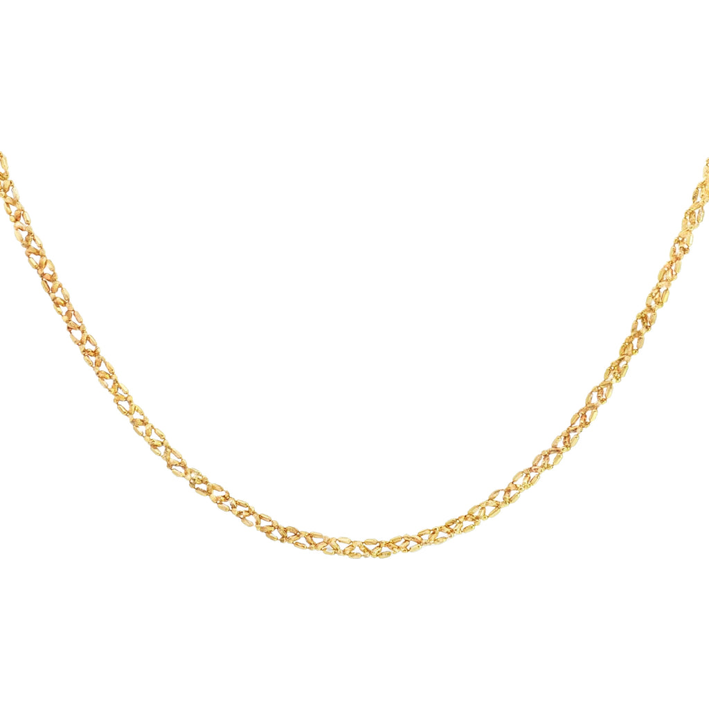 CADENA TEJIDO TRENZA 45 CM