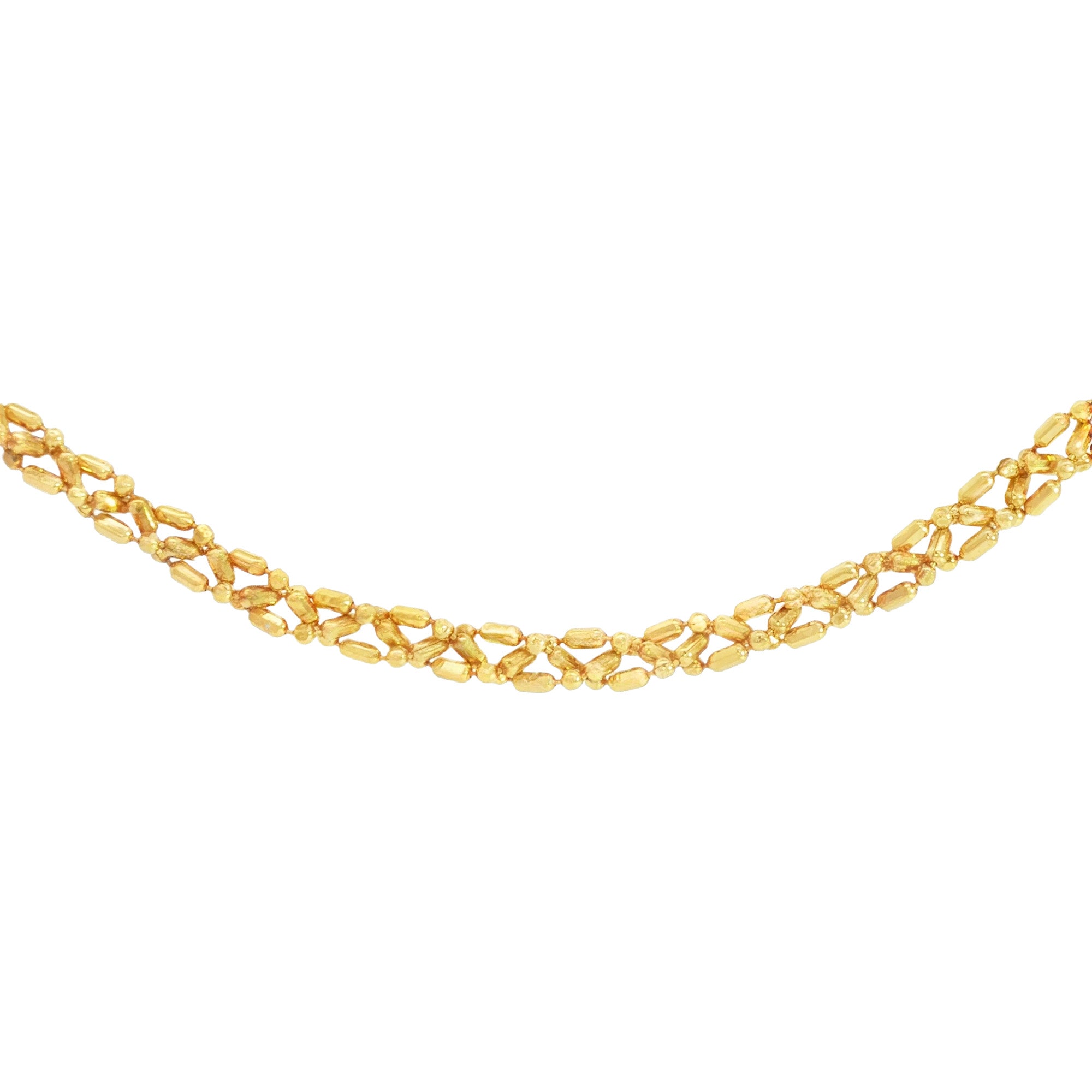 CADENA TEJIDO TRENZA 45 CM