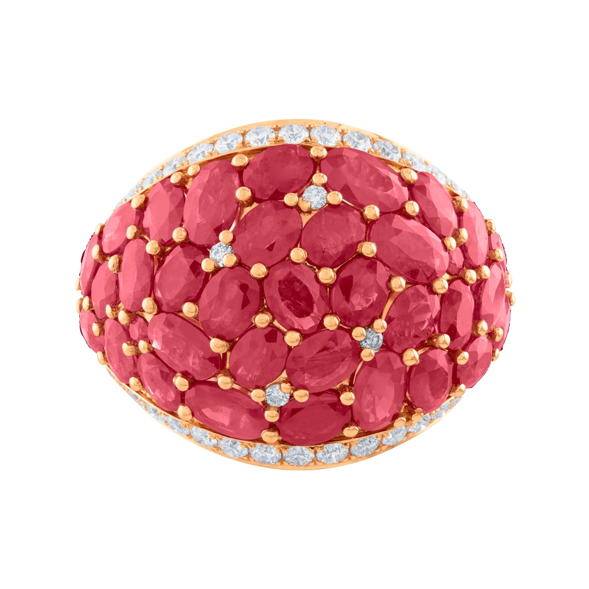 ANILLO COCTEL CON RUBI