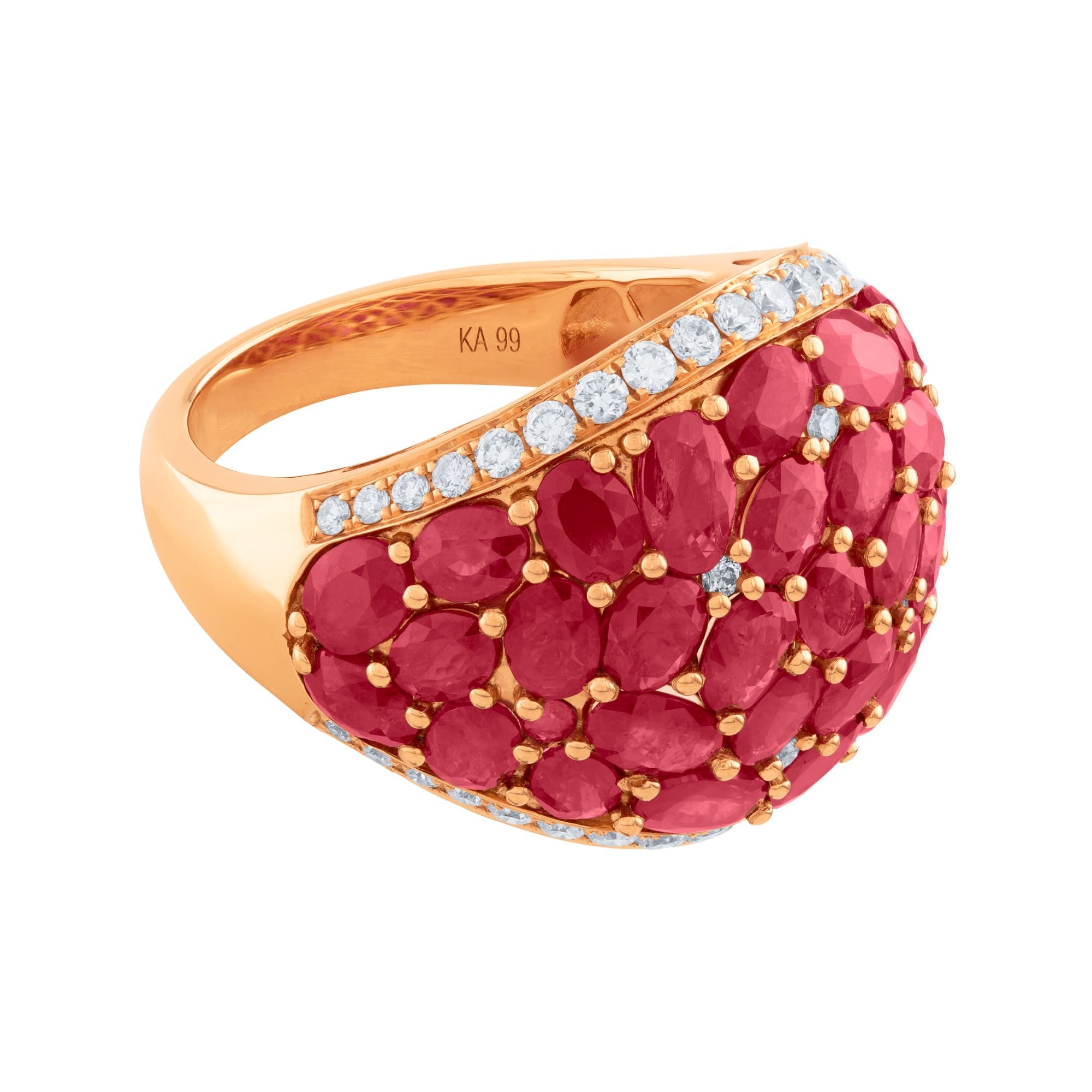 ANILLO COCTEL CON RUBI