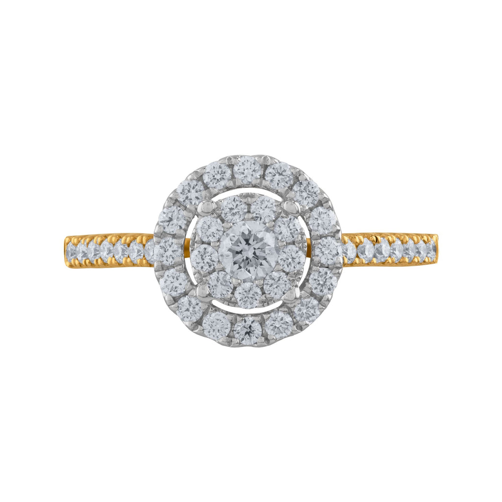 ANILLO FLOR CON DIAMANTES