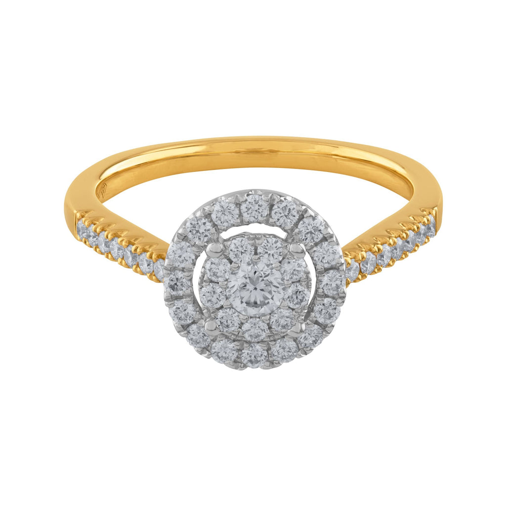 ANILLO FLOR CON DIAMANTES
