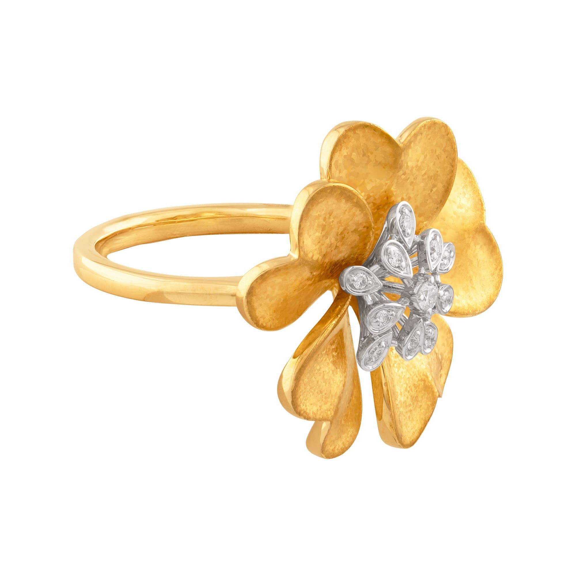 ANILLO FLOR CON DIAMANTES