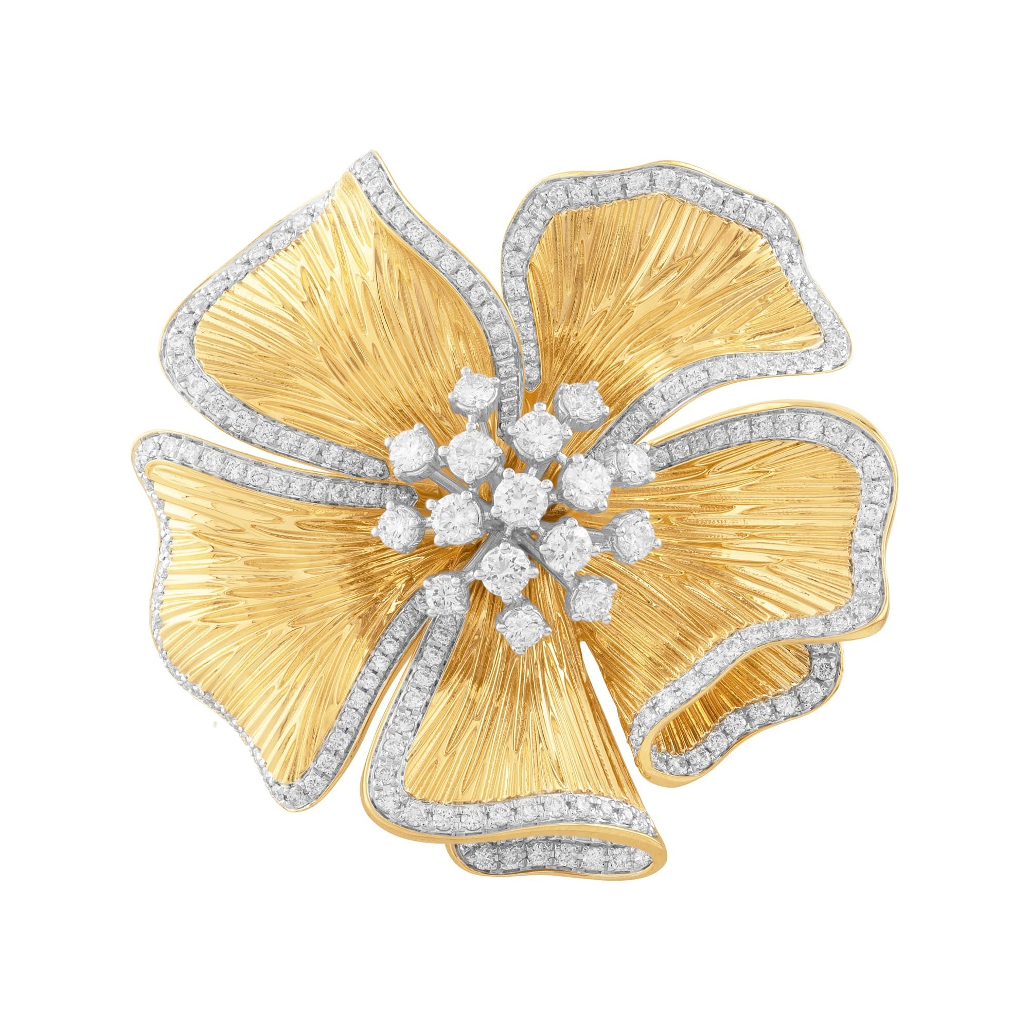 ANILLO FLOR CON DIAMANTES