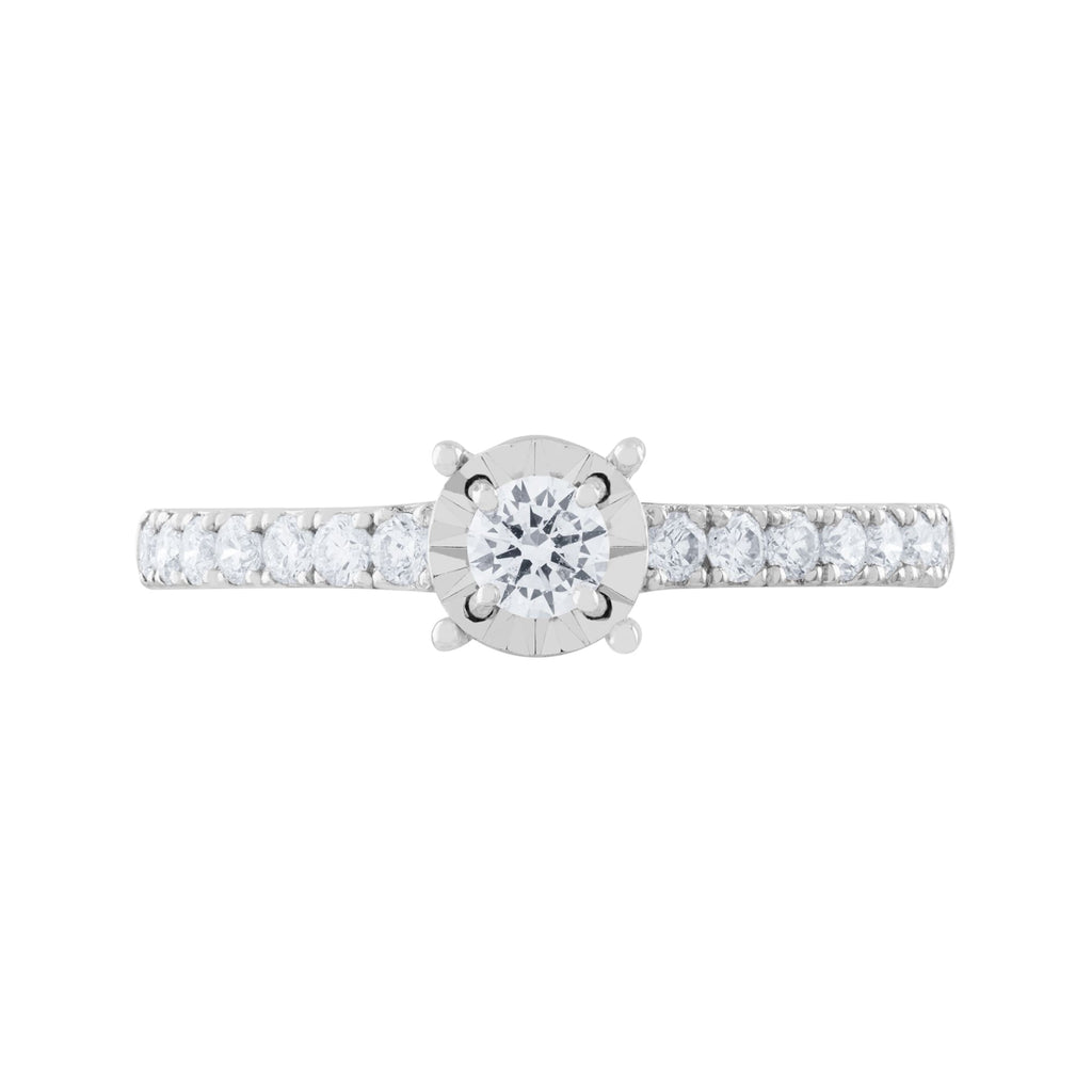 ANILLO COMPROMISO CON DIAMANTES