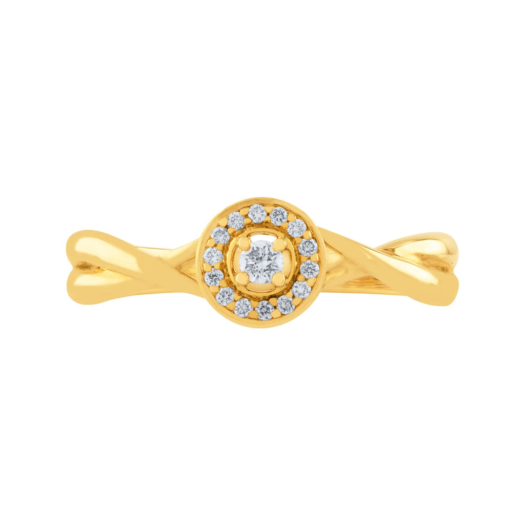 ANILLO DE COMPROMISO CON DIAMANTES CIRCULAR