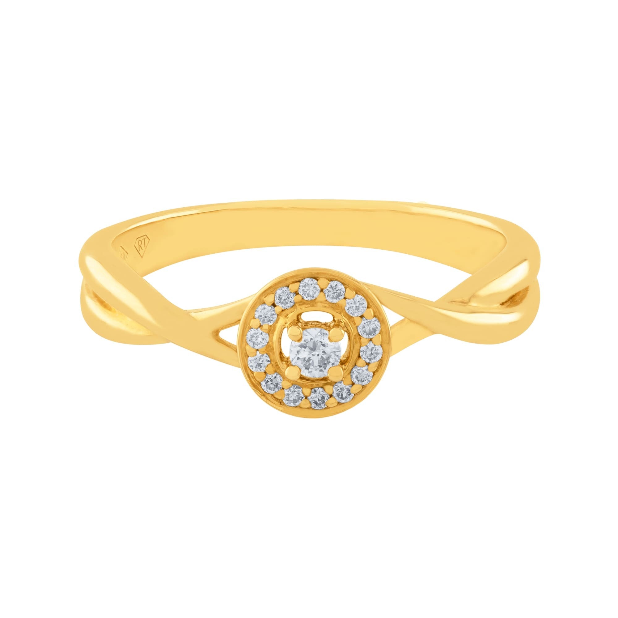 ANILLO DE COMPROMISO CON DIAMANTES CIRCULAR