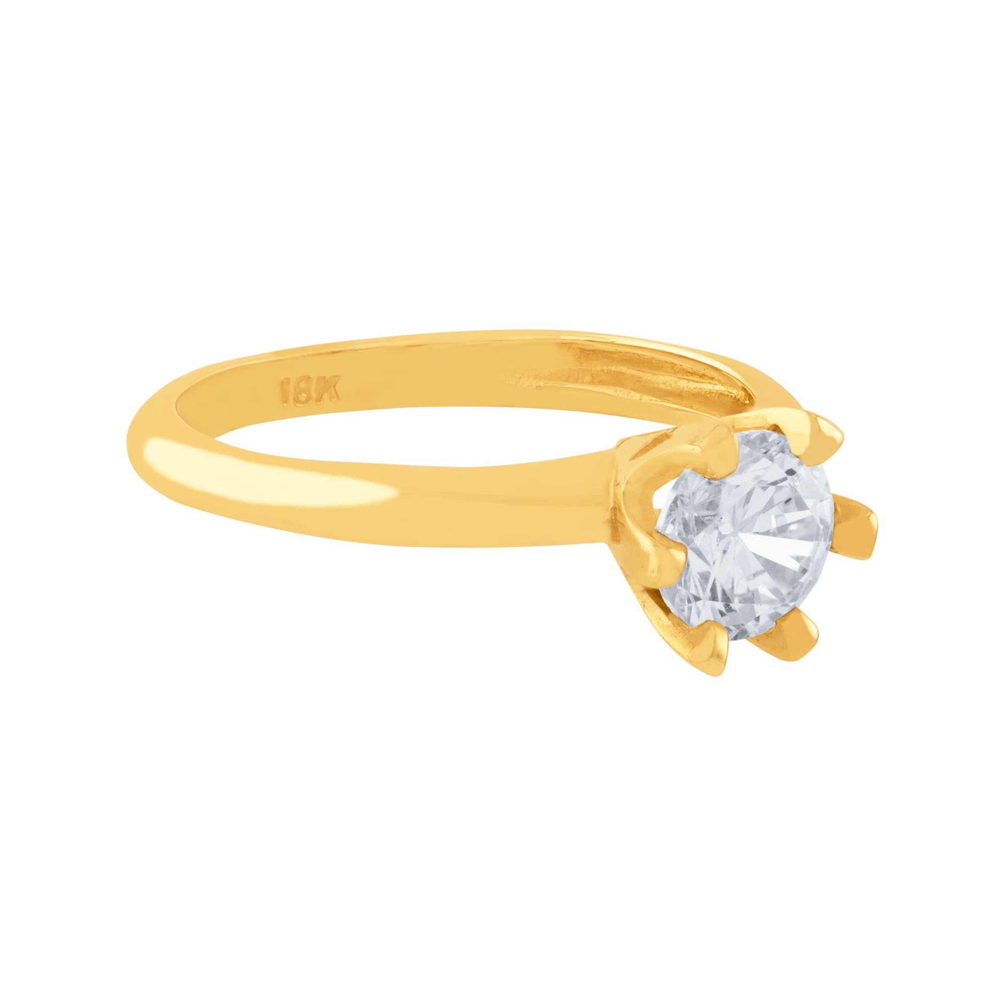 ANILLO SOLITARIO CON ZIRCON