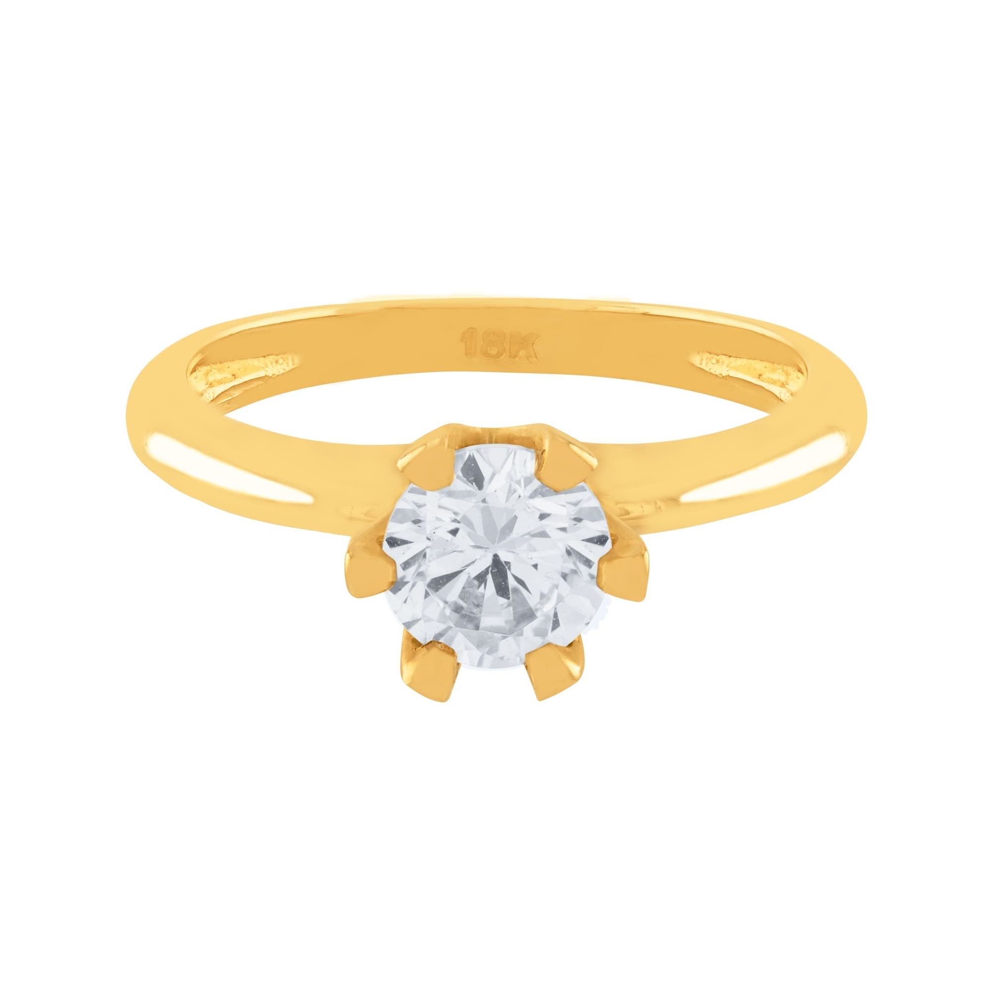 ANILLO SOLITARIO CON ZIRCON