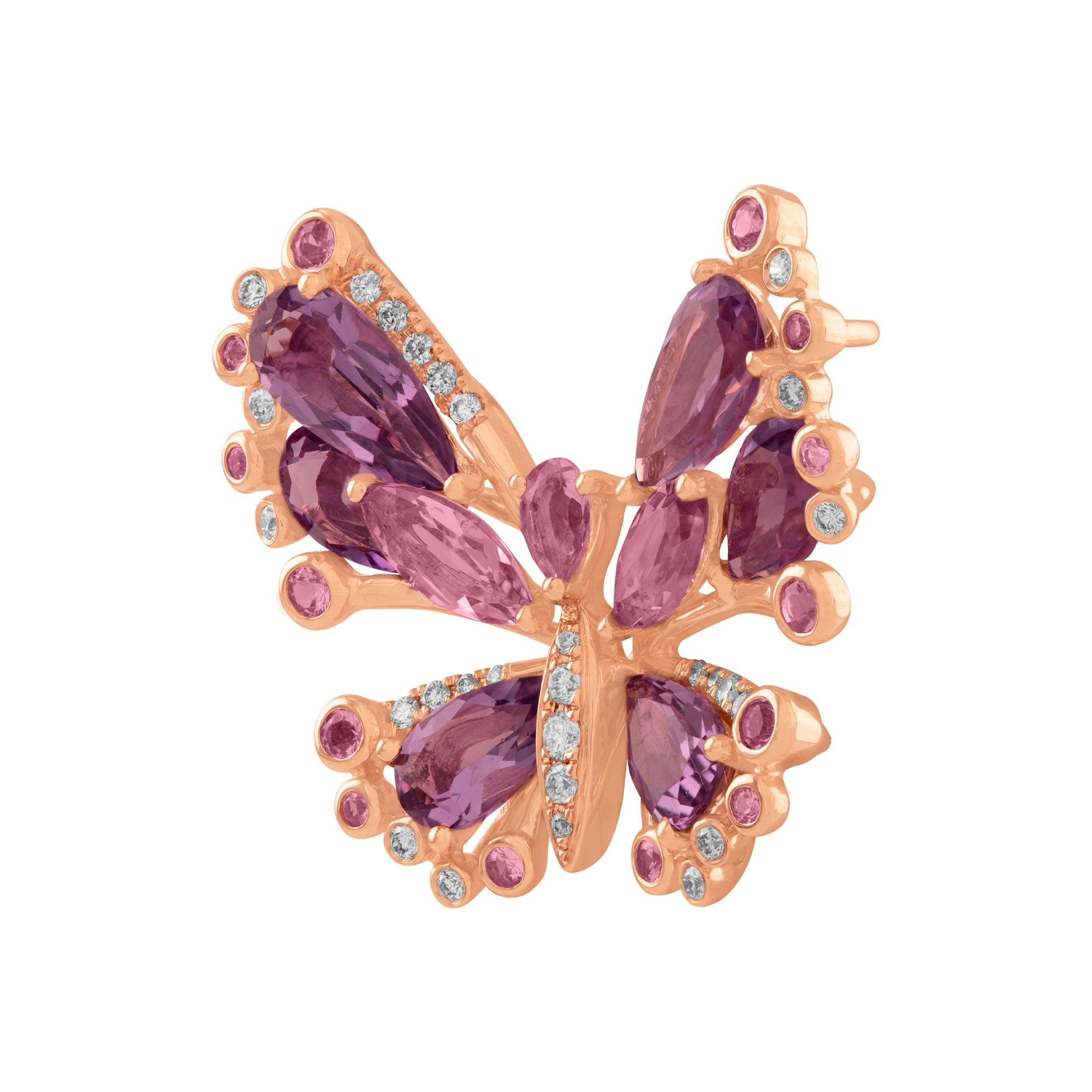 DIJE MARIPOSA CON AMATISTAS