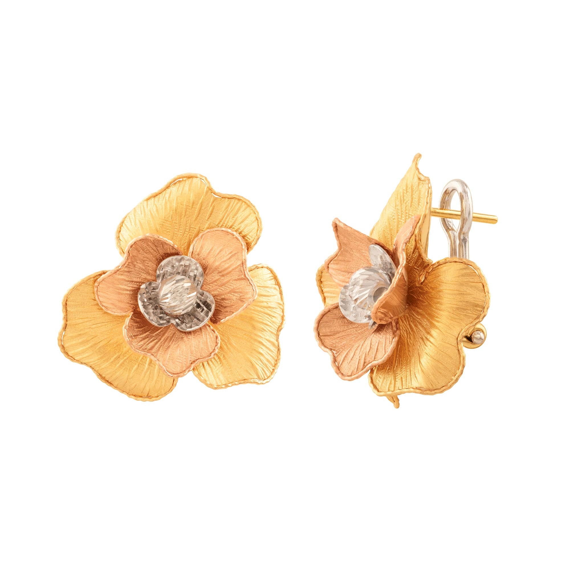 ARETES FLOR 3 OROS