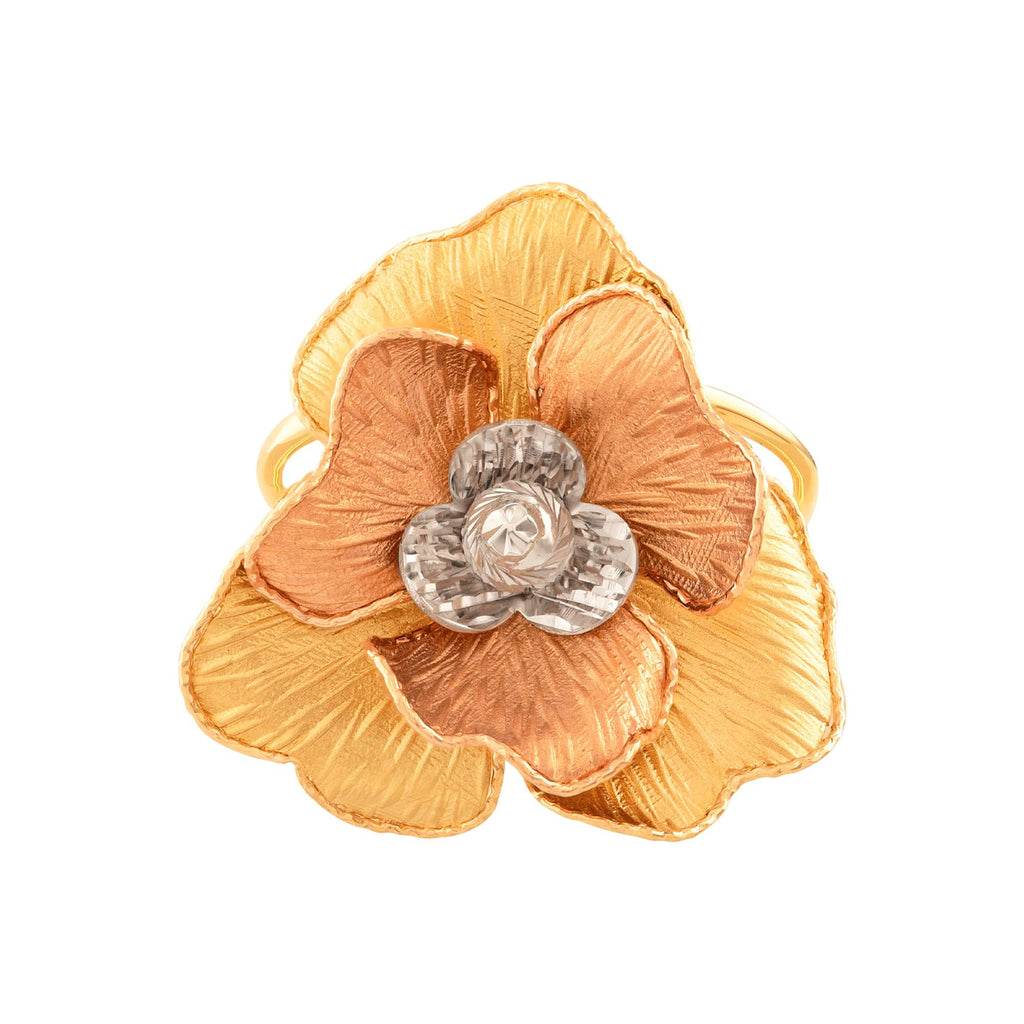 ANILLO FLOR 3 OROS