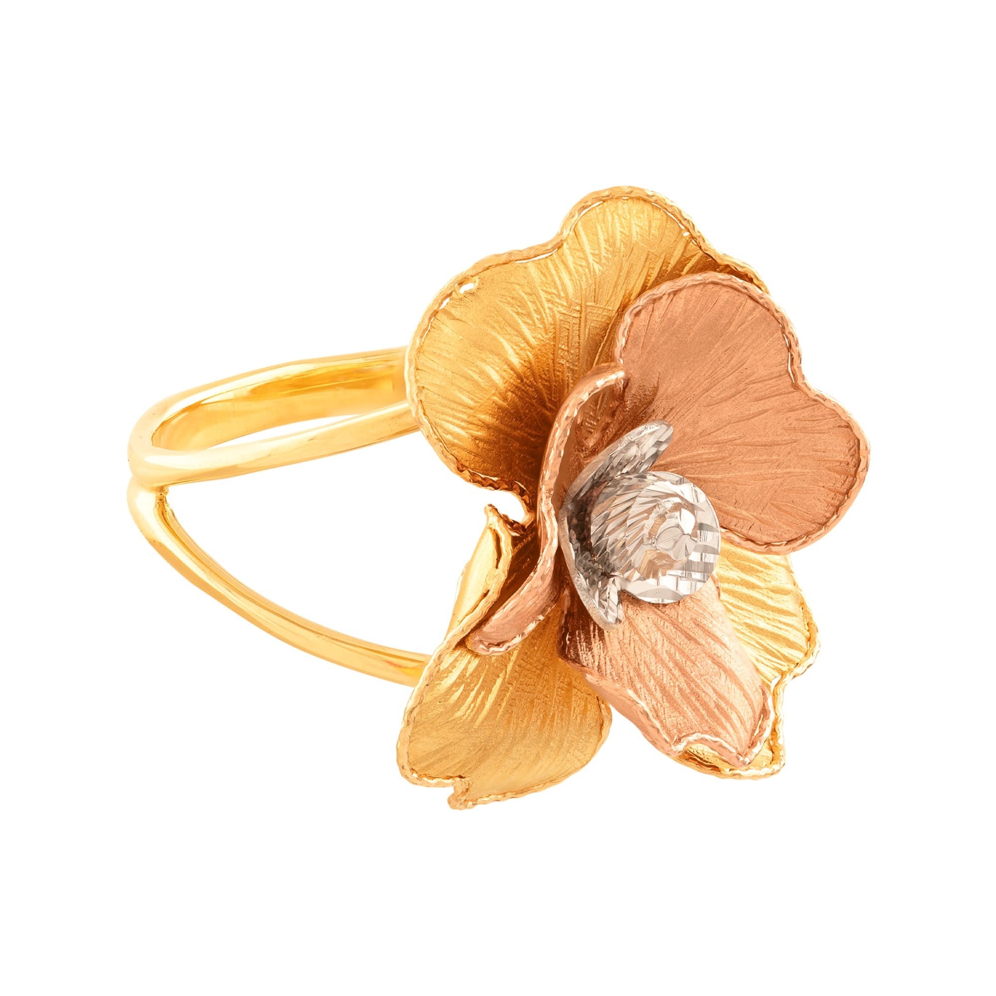 ANILLO FLOR 3 OROS