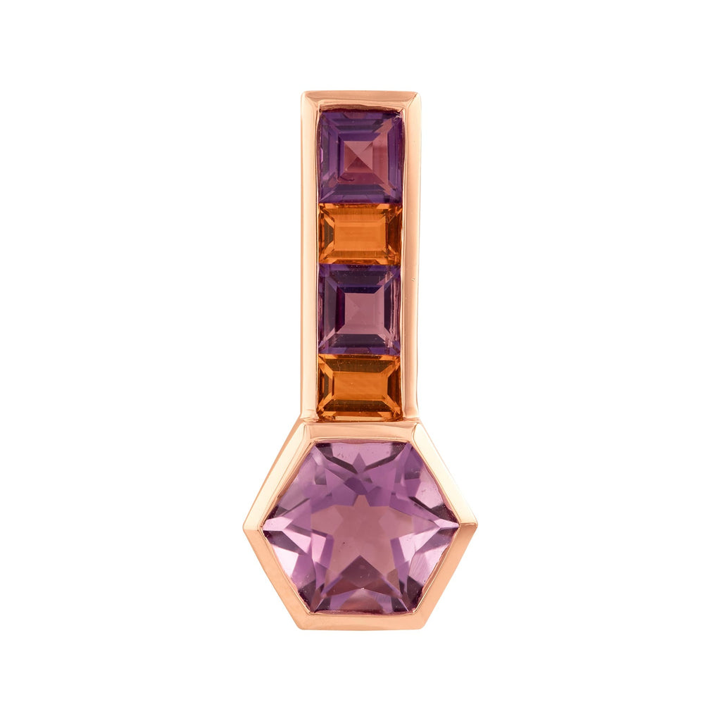 DIJE AMATISTA HEXAGONAL