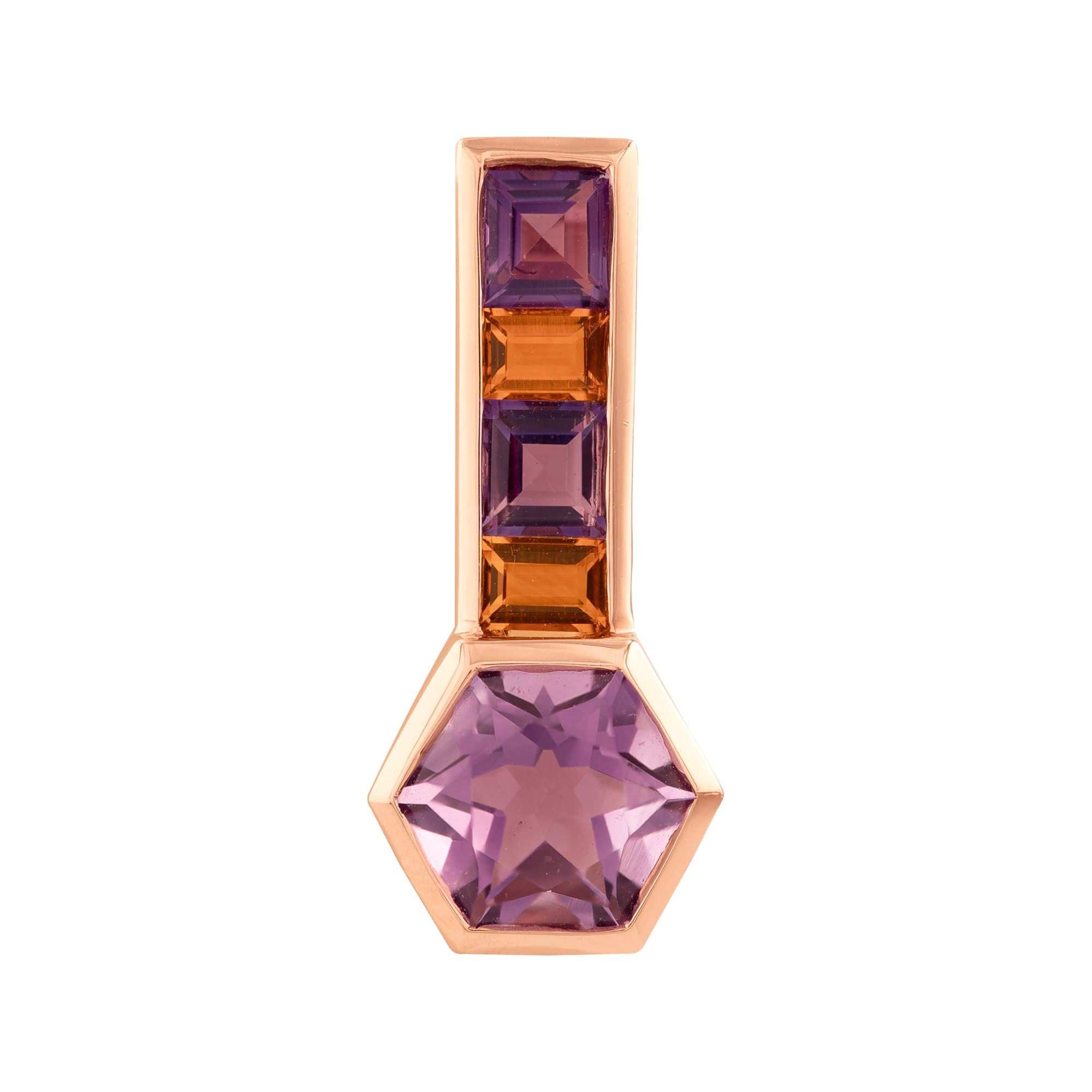 DIJE AMATISTA HEXAGONAL