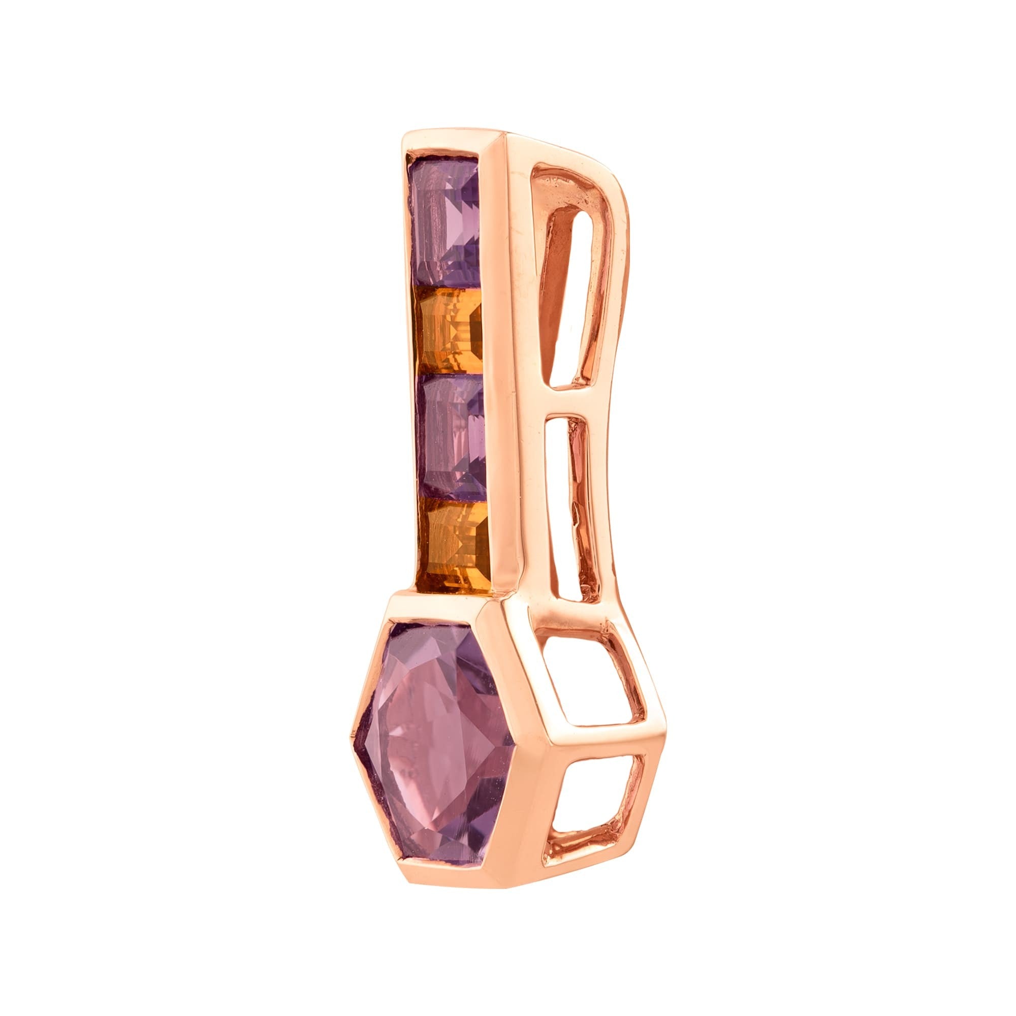 DIJE AMATISTA HEXAGONAL