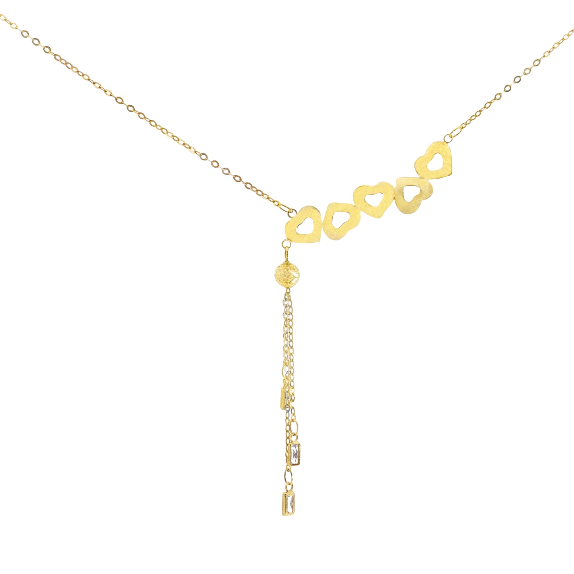 GARGANTILLA CORAZONES CON ZIRCONES