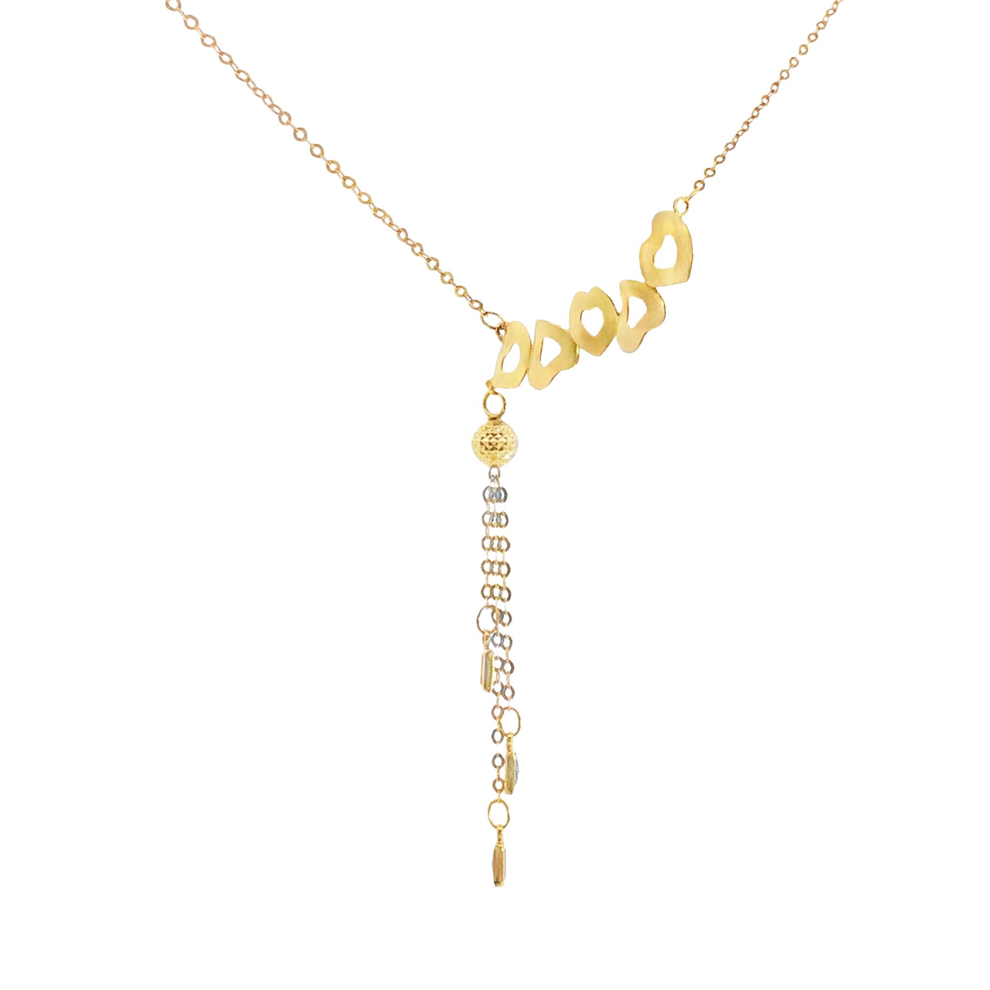 GARGANTILLA CORAZONES CON ZIRCONES