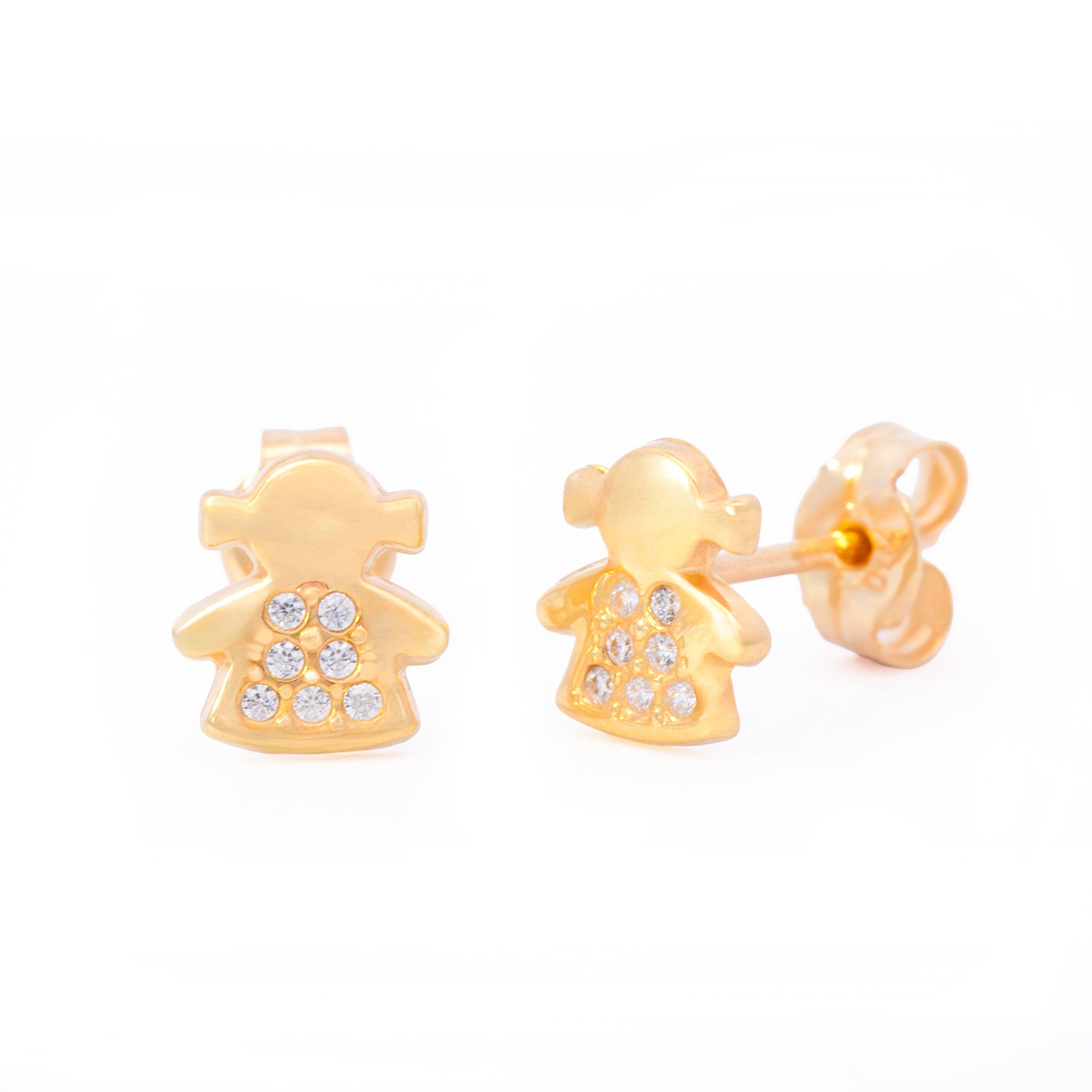 ARETES NIÑA  ZIRCÓN