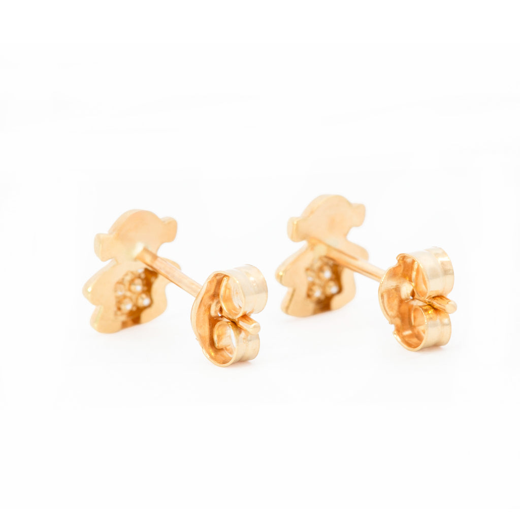 ARETES NIÑA  ZIRCÓN
