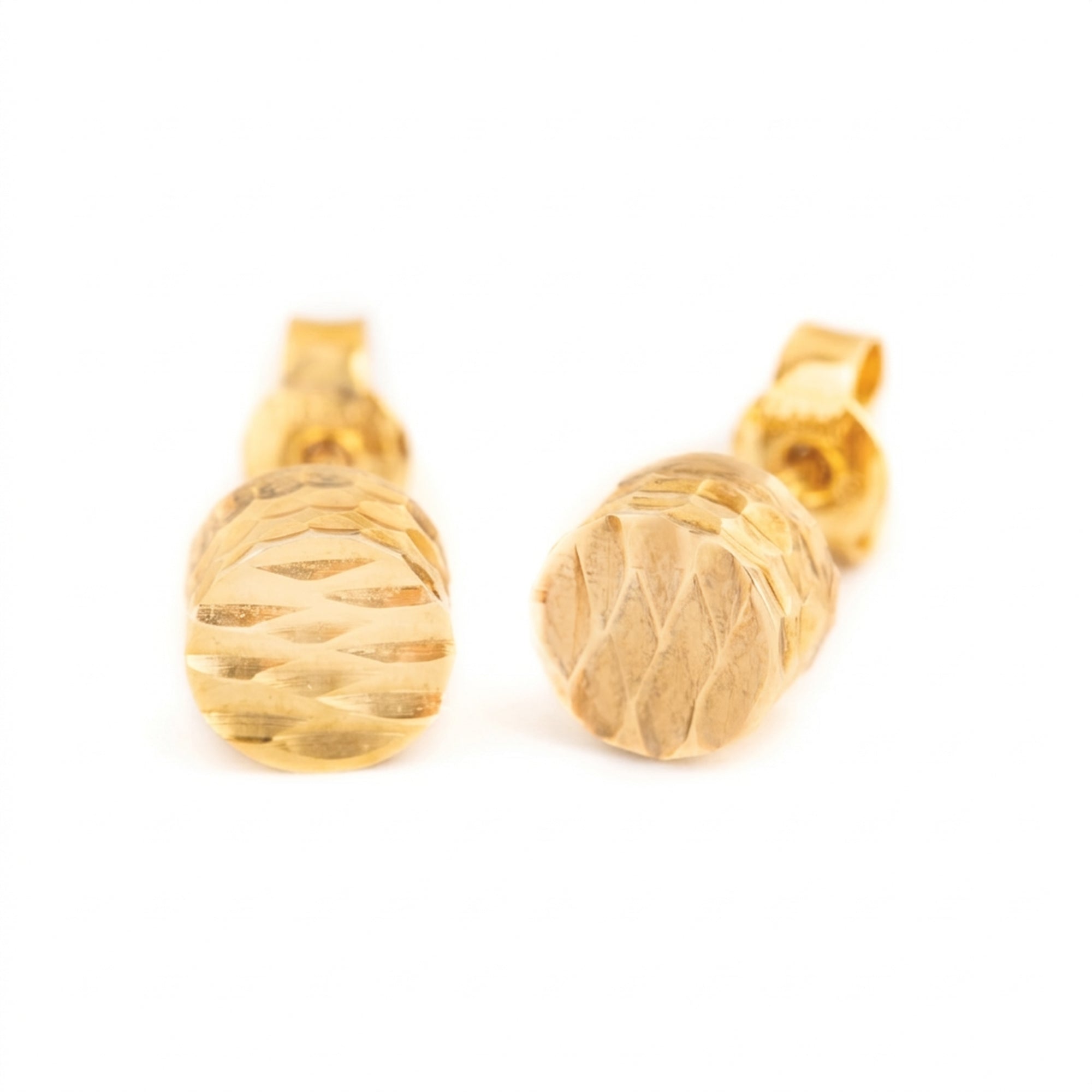 ARETES TAMBOR DIAMANTADO
