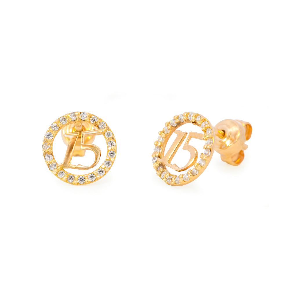 ARETES 15 AÑOS ZIRCONES