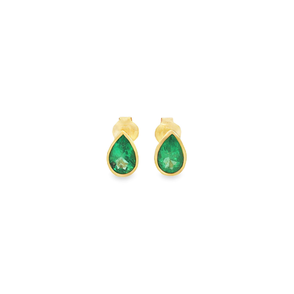 ARETES GOTA DE ESMERALDAS
