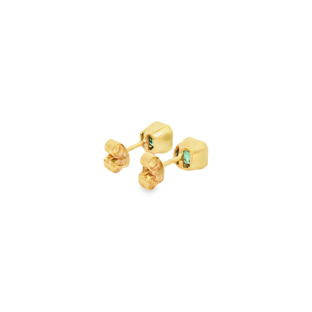 ARETES CUADRADOS DE ESMERALDAS
