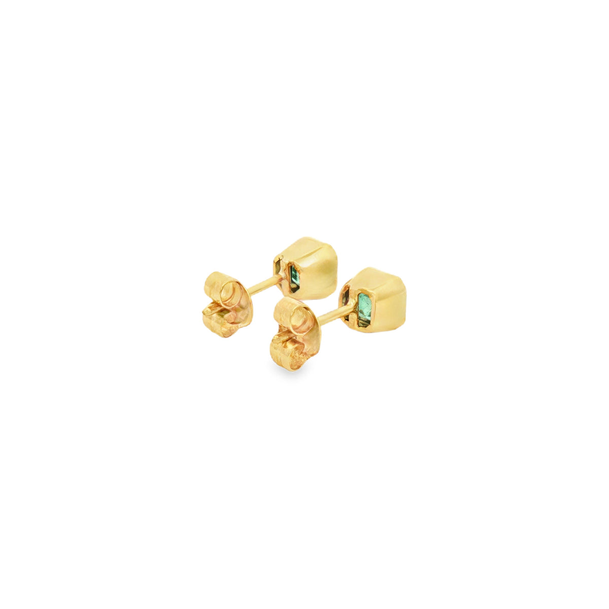 ARETES CUADRADOS DE ESMERALDAS
