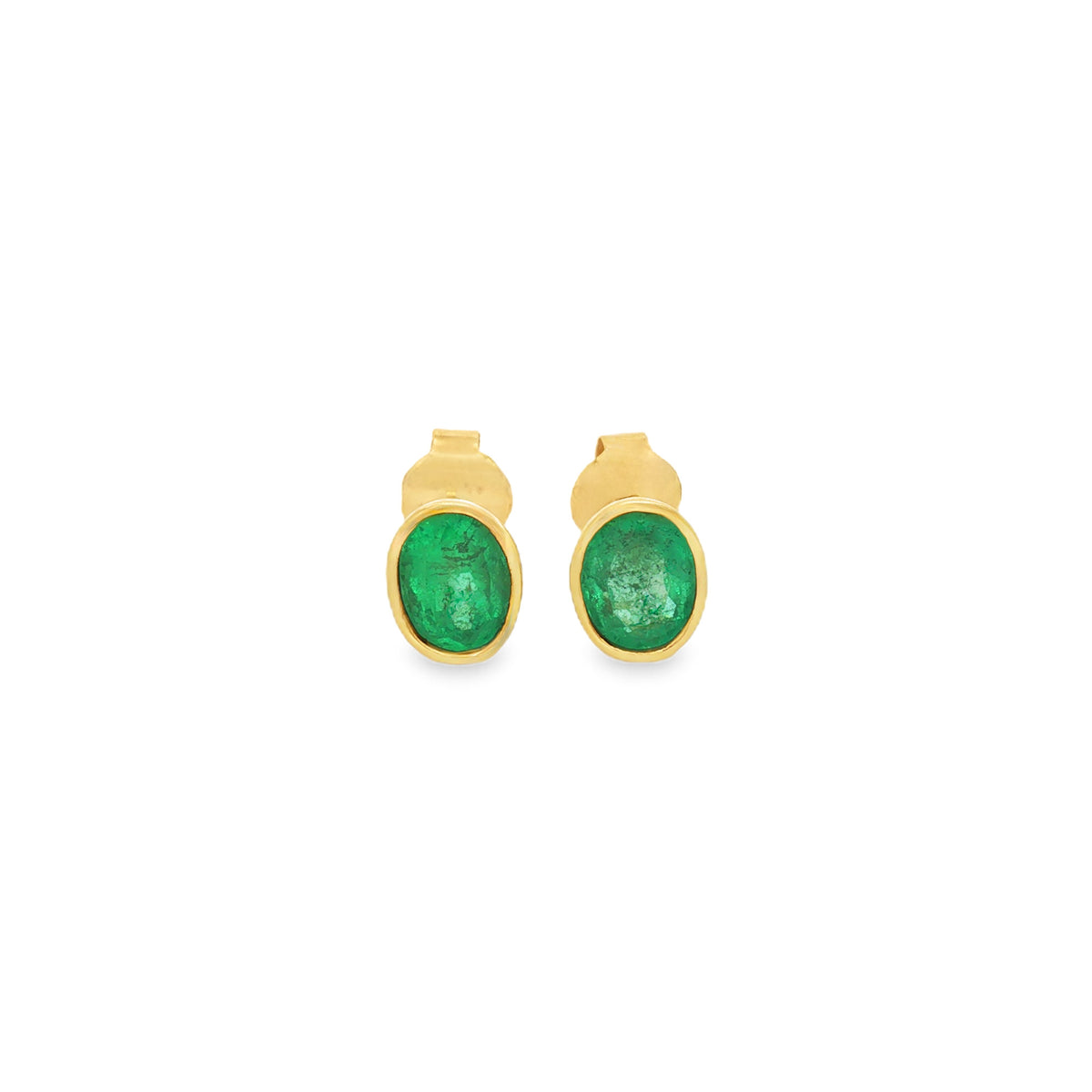 ARETES ESMERALDAS OVALES