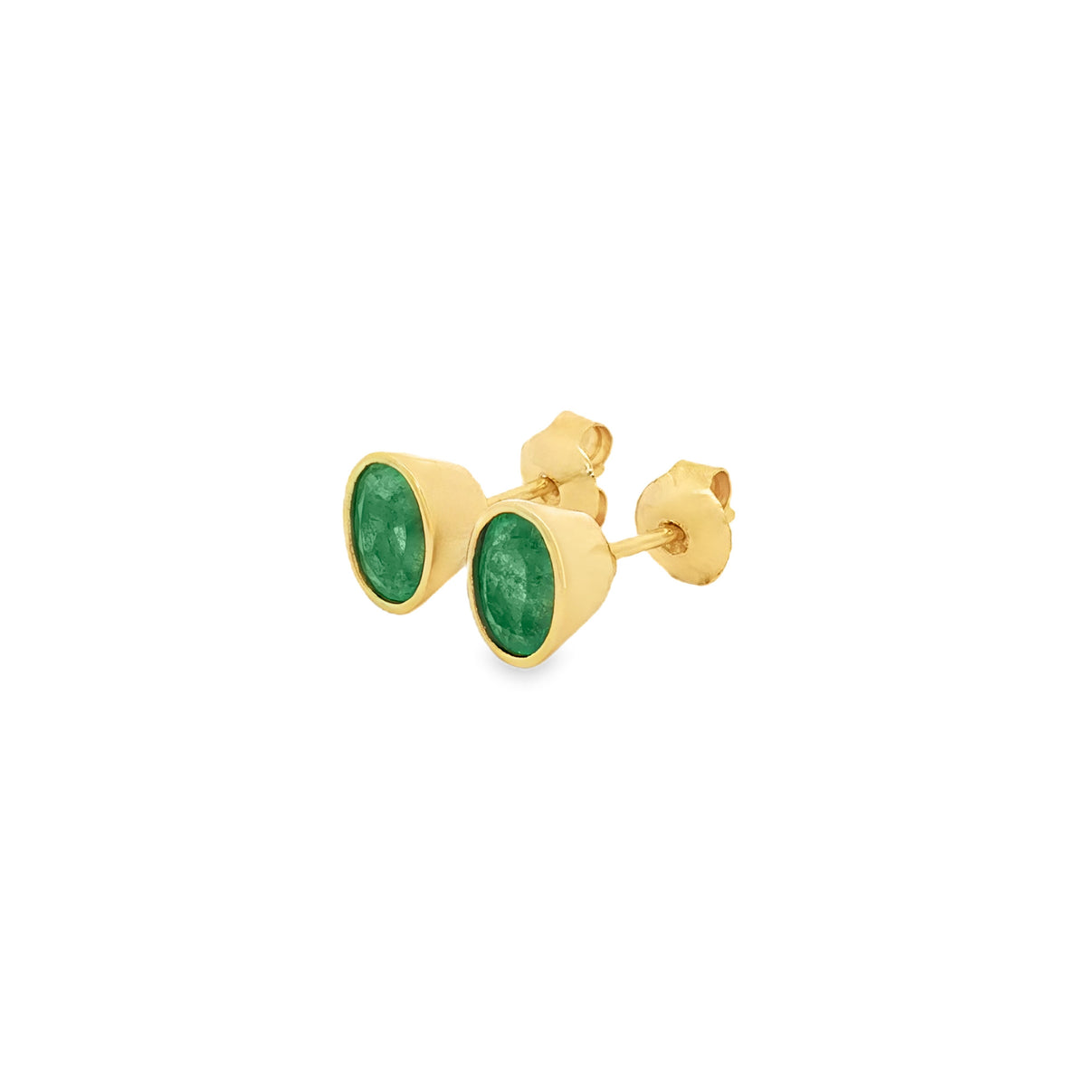 ARETES ESMERALDAS OVALES