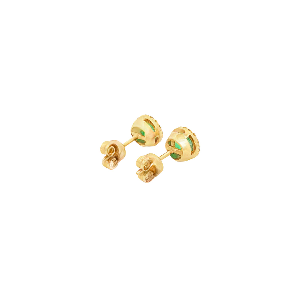 ARETES ESMERALDAS Y DIAMANTES