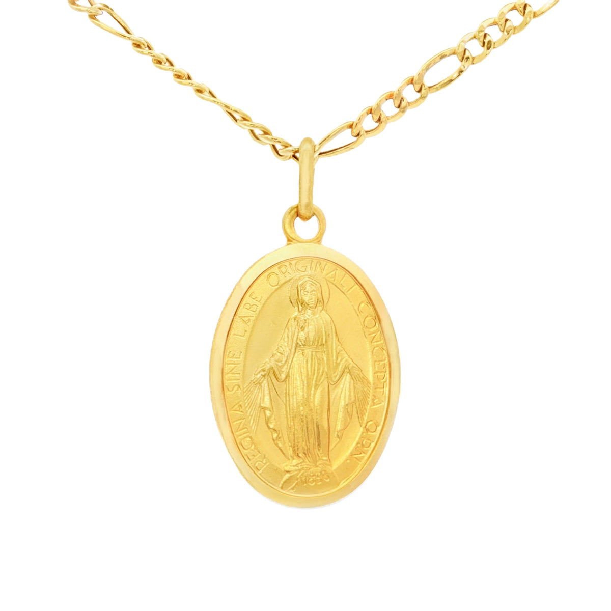 DIJE MEDALLA MILAGROSA OVAL 2.4 CM