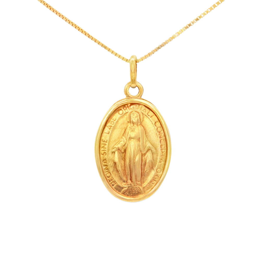DIJE MEDALLA MILAGROSA OVAL 2.4 CM