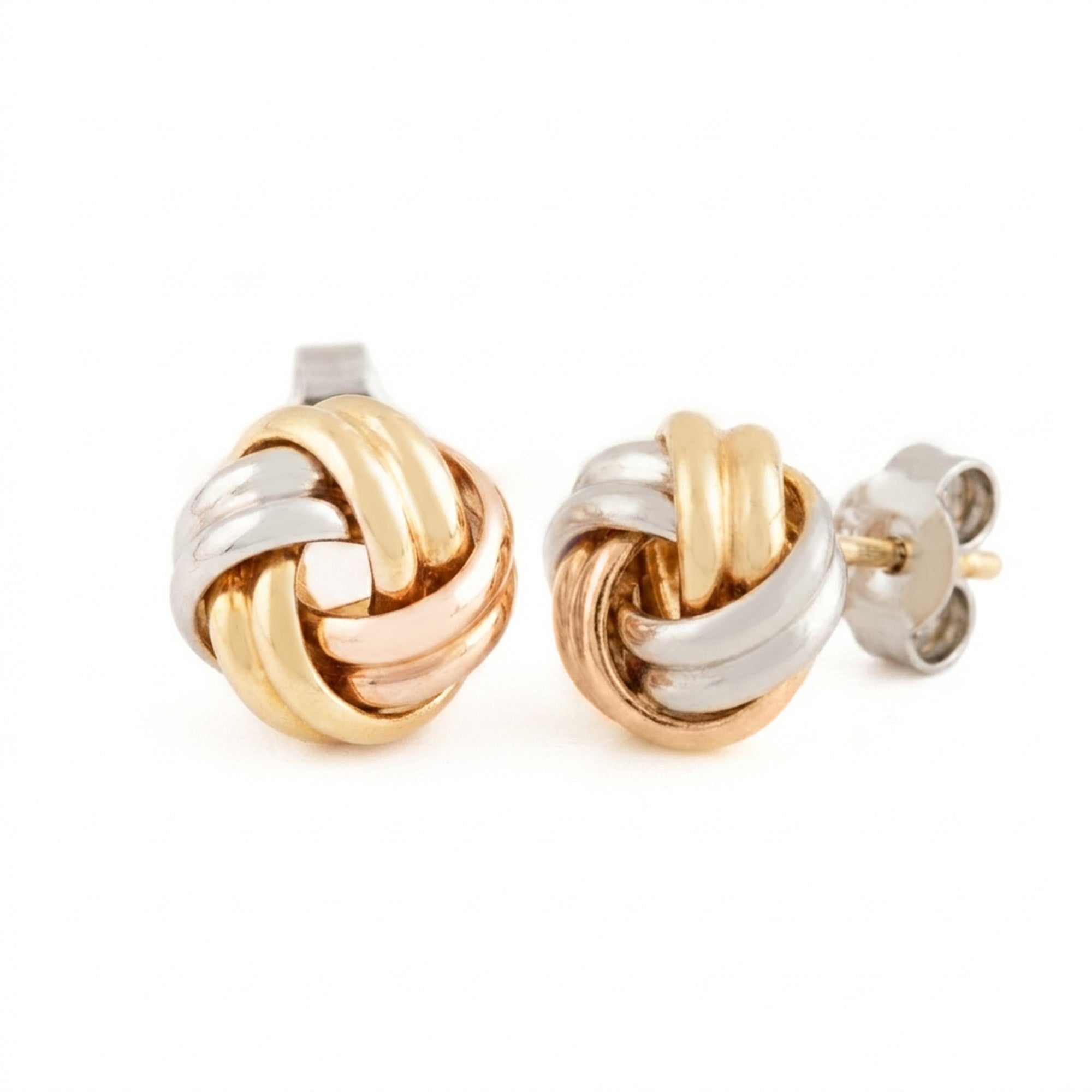 ARETES NUDO GRABADO