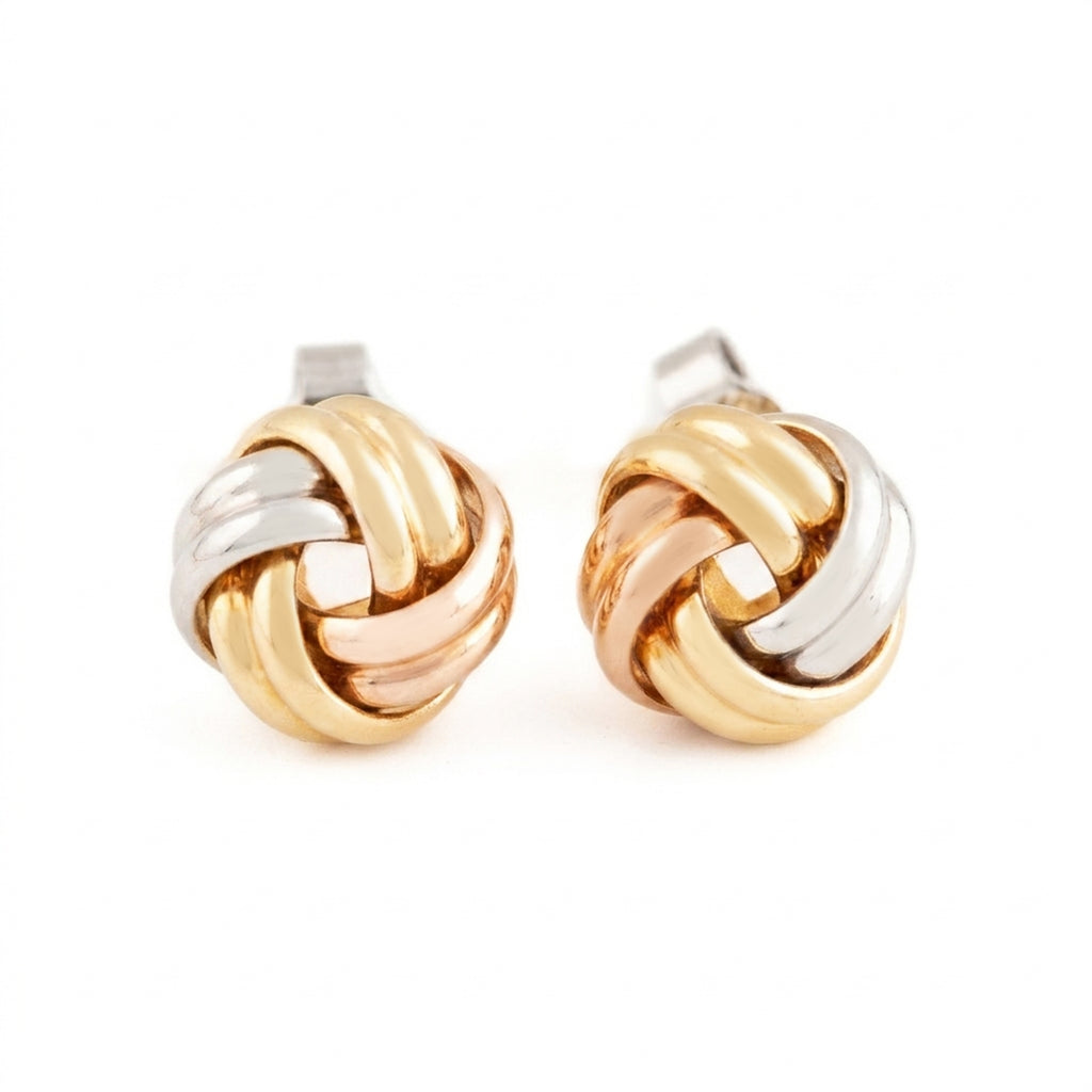 ARETES NUDO GRABADO