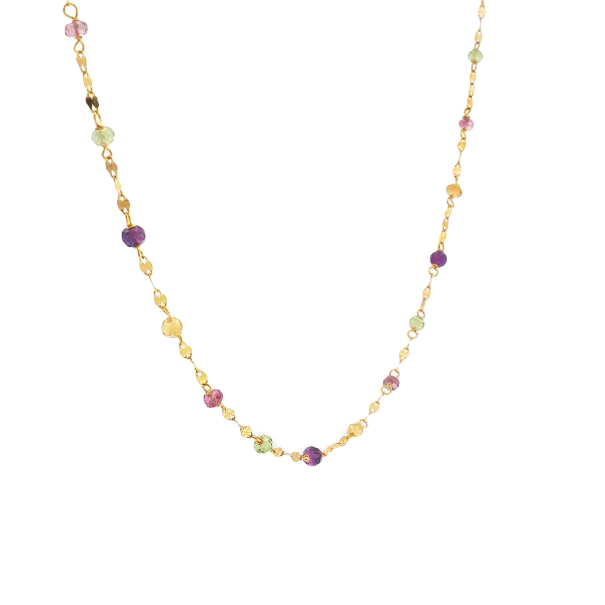 GARGANTILLA TURMALINAS MULTICOLOR