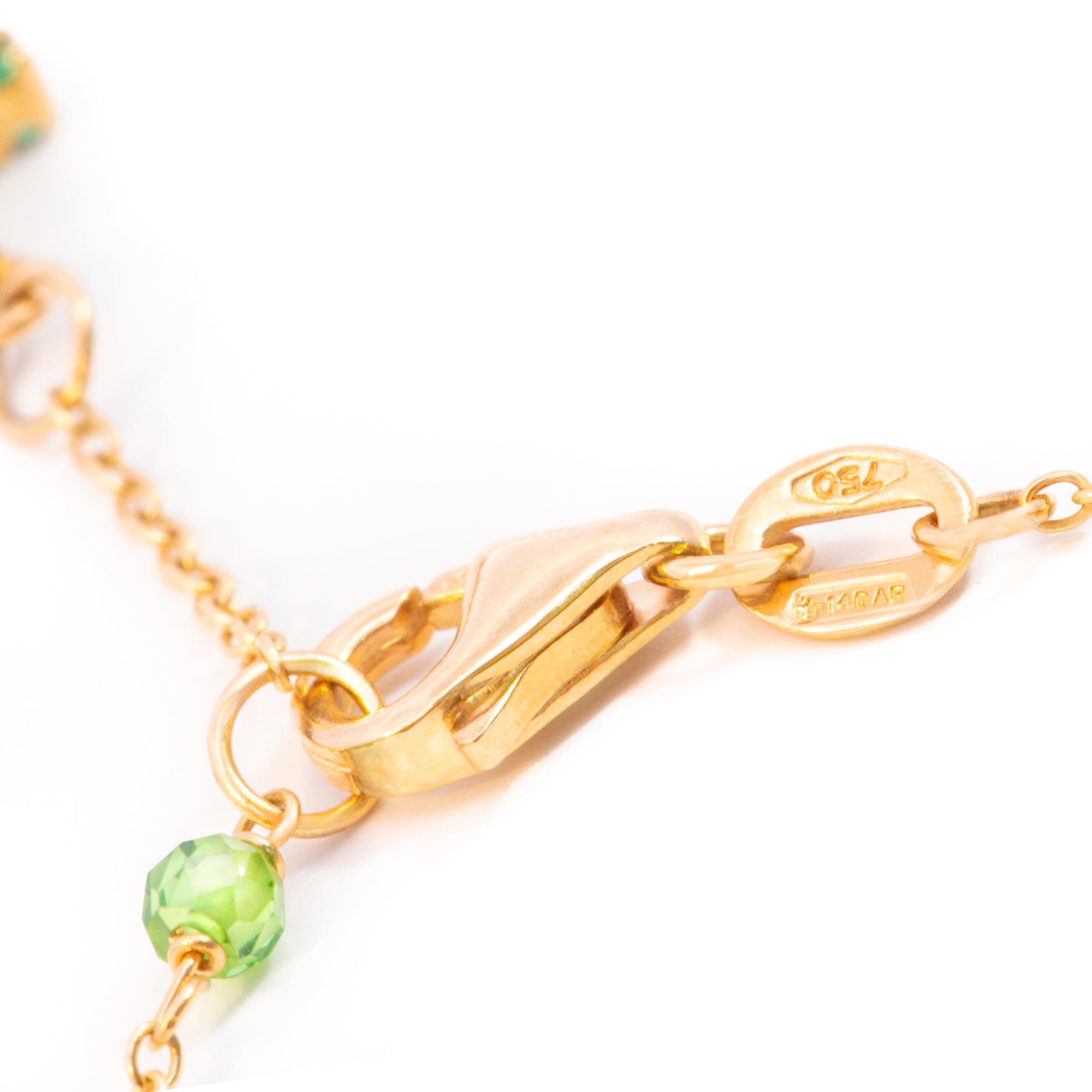 DENARIO ORO AMARILLO ZIRCÓN VERDE MEDALLA MILAGROSA