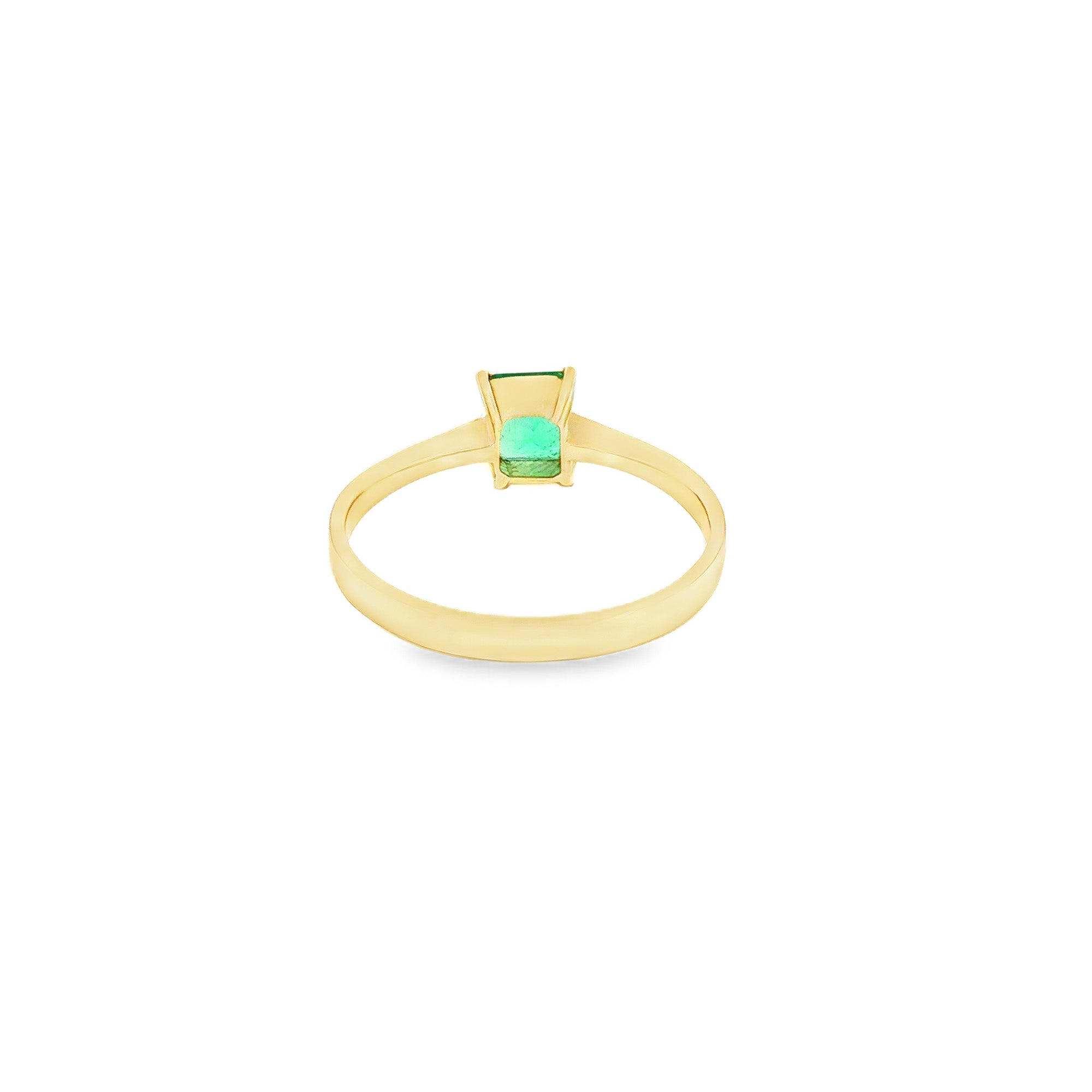 ANILLO CON ESMERALDA Y DIAMANTES