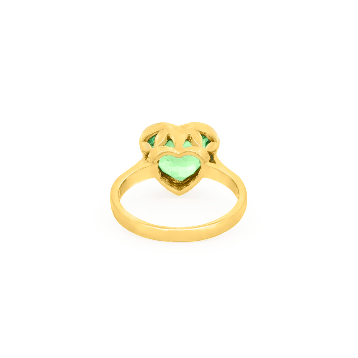 ANILLO ESMERALDA CORAZÓN