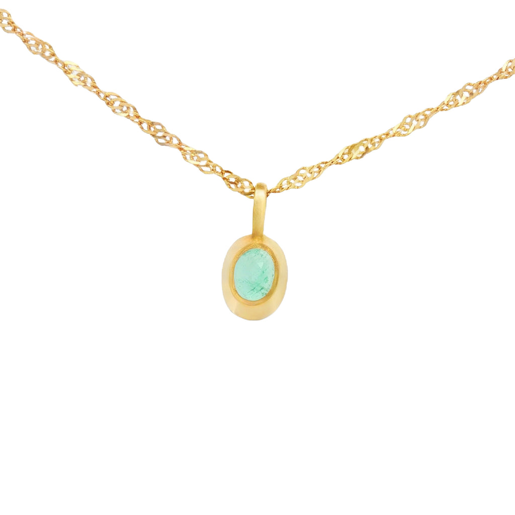 DIJE ESMERALDA OVAL