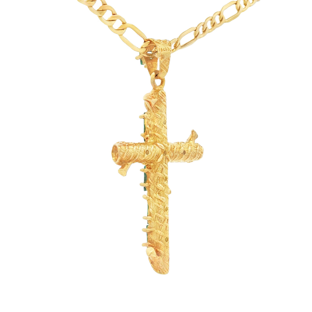 DIJE CRUZ DE ESMERALDAS