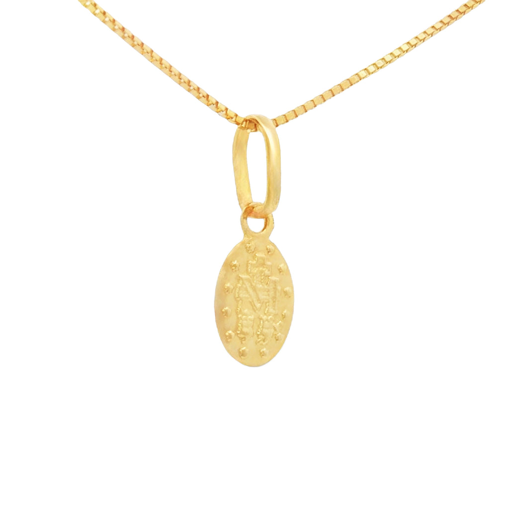MEDALLA VIRGEN MILAGROSA OVALADA