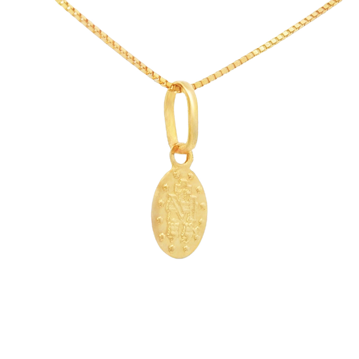 MEDALLA VIRGEN MILAGROSA OVALADA