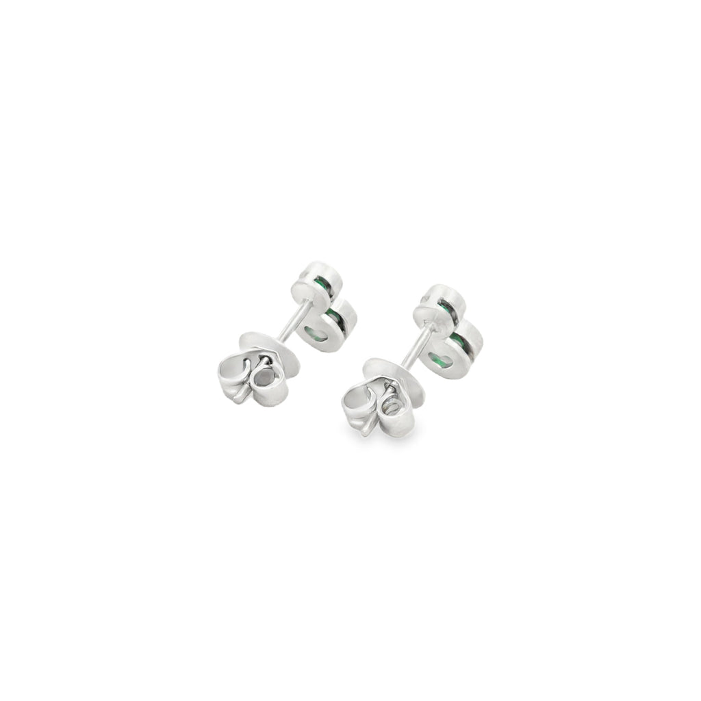 ARETES CÍRCULOS CON ESMERALDAS