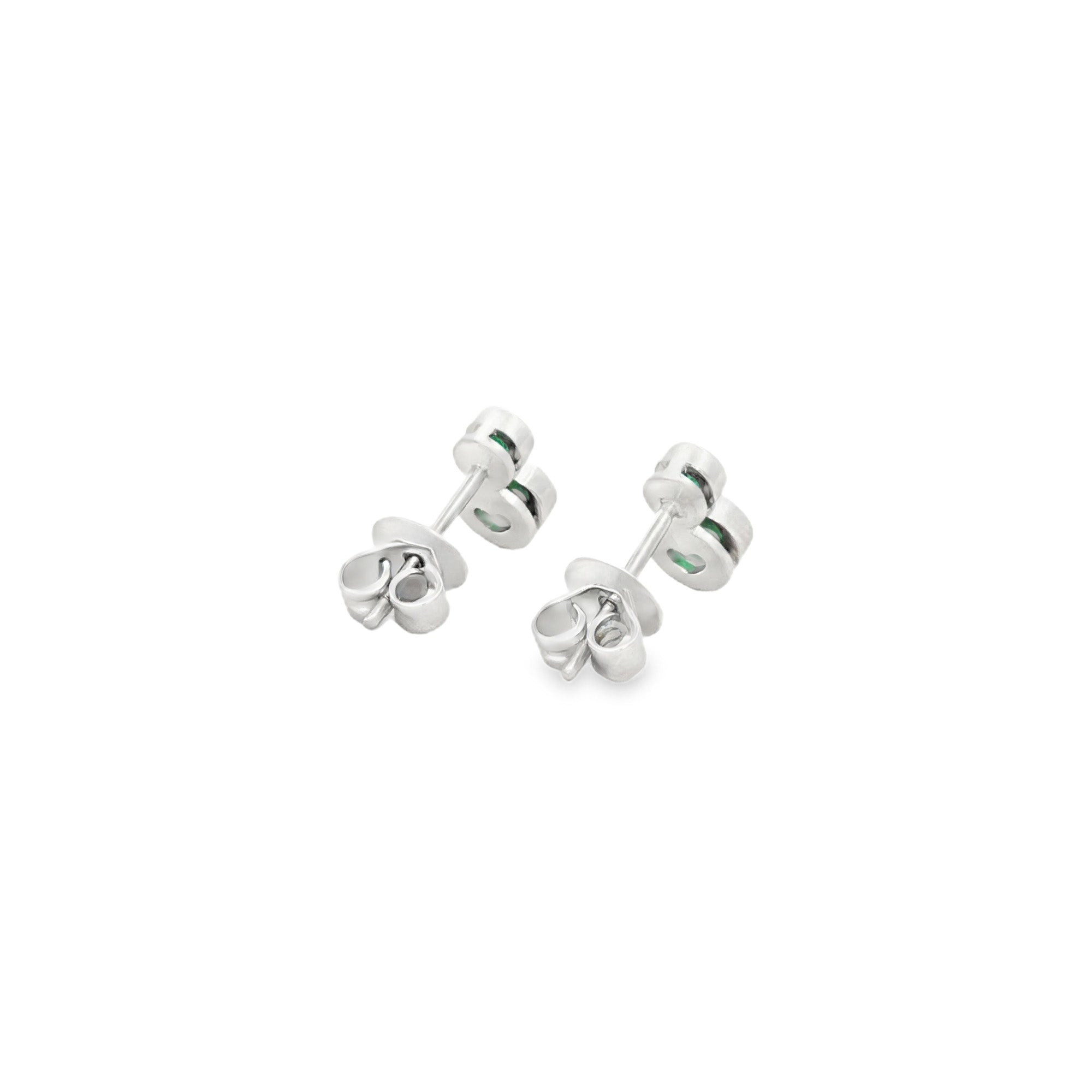 ARETES CÍRCULOS CON ESMERALDAS